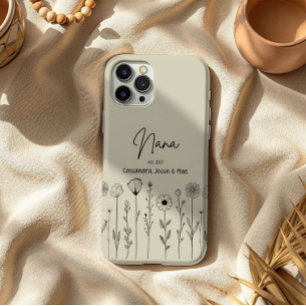 Eenvoudige Bloem Nana Aangepaste Titel iPhone 15 Pro Max Hoesje