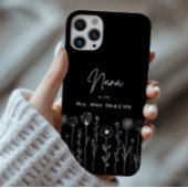 Eenvoudige Bloem Nana Aangepaste Titel Case-Mate iPhone Case