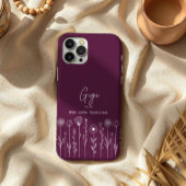 Eenvoudige Bloem Nana Aangepaste Titel Case-Mate iPhone Case