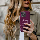 Eenvoudige Bloem Nana Aangepaste Titel Case-Mate iPhone Case