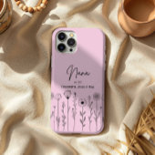 Eenvoudige Bloem Nana Aangepaste Titel Case-Mate iPhone Case