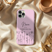 Eenvoudige Bloem Nana Aangepaste Titel Case-Mate iPhone Case