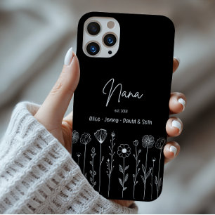 Eenvoudige Bloem Nana Aangepaste Titel Case-Mate iPhone 14 Pro Max Hoesje