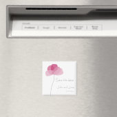 Eenvoudige bloem Sparen de datum Magnet (Insitu (Vaatwasser))