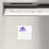 Eenvoudige bloem Sparen de datum Magnet (Insitu (Vaatwasser))