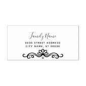 Eenvoudige Bloem Zelf Inking Rubber Stamp Zelfinktende Stempel (Design)