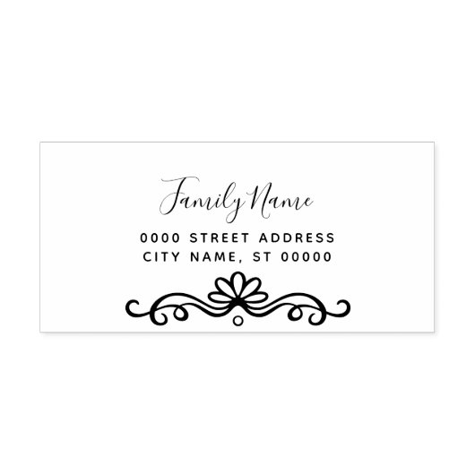 Eenvoudige Bloem Zelf Inking Rubber Stamp Zelfinktende Stempel (Design)