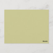 Eenvoudige Bloemen en groen Emmerlijst Kaarten (Achterkant)