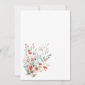 Eenvoudige bloemen en muzieknoten Blanco  Kaart (Voorkant)