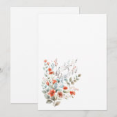 Eenvoudige bloemen en muzieknoten Blanco  Kaart (Voorkant / Achterkant)