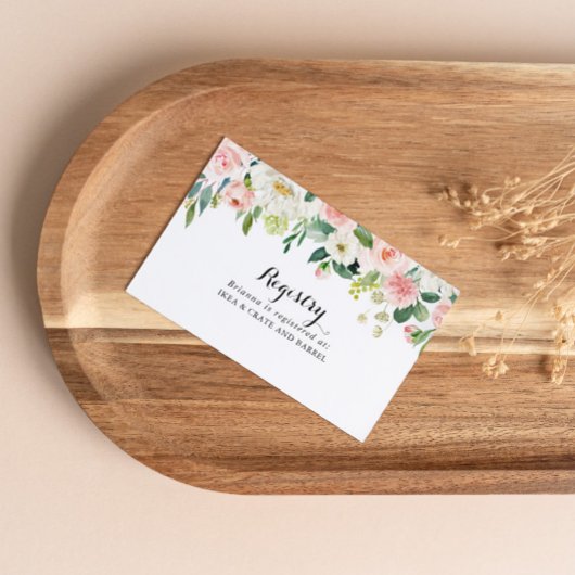 Eenvoudige Bloemen Groen Bladgroen Bruiloft Gift R Informatiekaartje