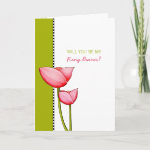 Eenvoudige Bloemen groene wees Mijn Ringdrager Kaa