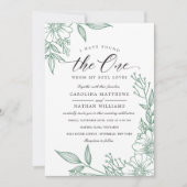 Eenvoudige bloemen heb ik gevonden | Munt bruiloft Kaart (Voorkant)