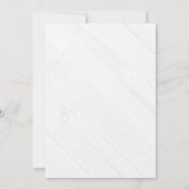 Eenvoudige bloemen Hout Weddenschap Kaart (Achterkant)