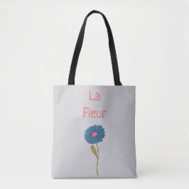 Eenvoudige Bloemen La Fleur Bloem Tote Bag