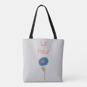 Eenvoudige Bloemen La Fleur Bloem Tote Bag (Achterkant)