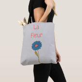 Eenvoudige Bloemen La Fleur Bloem Tote Bag (Dichtbij)