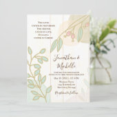 Eenvoudige bloemen Rustic White Wood Christelijk W Kaart (Staand voorkant)