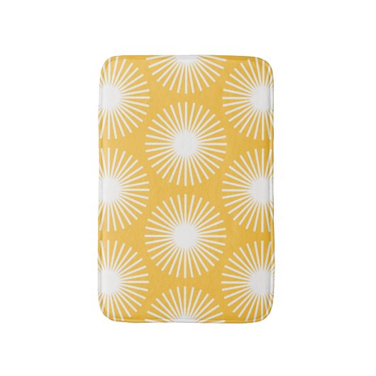 Eenvoudige bloemen: Scandinavisch naadloos ontwerp Badmat (Voorkant Verticaal)