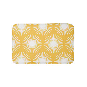 Eenvoudige bloemen: Scandinavisch naadloos ontwerp Badmat