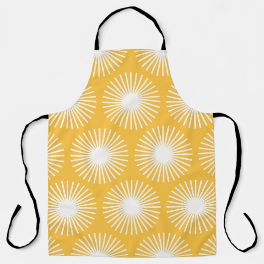 Eenvoudige bloemen: Scandinavisch naadloos ontwerp Schort (Voorkant)