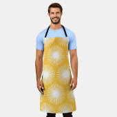 Eenvoudige bloemen: Scandinavisch naadloos ontwerp Schort (Gedragen)