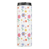 Eenvoudige bloemen thermosbeker (Achterkant)