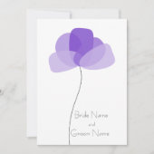 Eenvoudige bloemen uitnodiging (Voorkant)