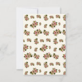 Eenvoudige bloemen uitnodiging (Achterkant)