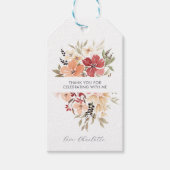 Eenvoudige bloemen | Verjaardag Bedankt Cadeaulabel (Voorkant)