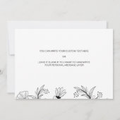 Eenvoudige Bloemen voor mijn vader op mijn trouwda Kaart (Achterkant)