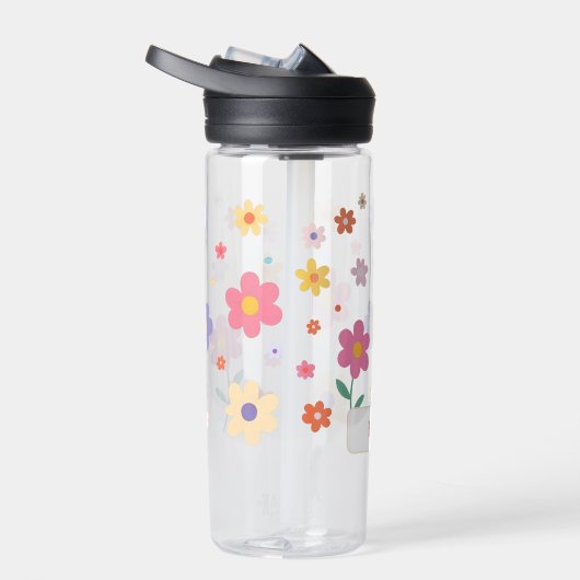 Eenvoudige bloemen waterfles (Rechts)