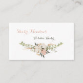 Eenvoudige Bloemen Waterverf Visitekaartje (Voorkant)