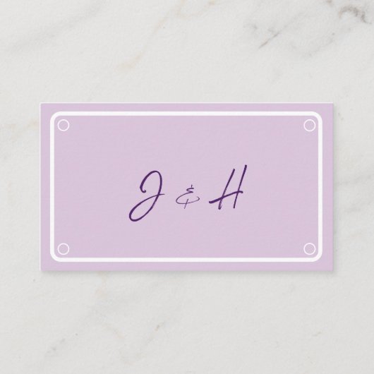 Eenvoudige Bloemen Wedding RSVP Response Kaarten (Achterkant)