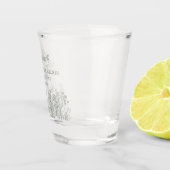 Eenvoudige Bloemen Wildflower bruiloft Shot Glas (Rechts)