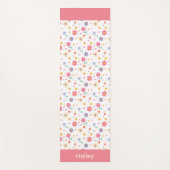 Eenvoudige bloemen yogamat (Voorkant)