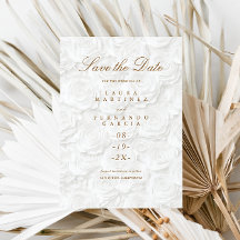 Eenvoudige bloemenbruiloft Bewaar de datum