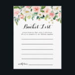 Eenvoudige bloemengroene bladeremmer lijst Kaarten<br><div class="desc">Deze eenvoudige bloemengroene bladeremmer lijstkaarten zijn de perfecte activiteit voor een tropische bruiloft receptie of vrijgezellenfeest. Het ontwerp is voorzien van mooie witte,  roze en blush handbeschilderde rozen ingebed in groen gebladerte,  inspirerende artistieke schoonheid. Bucket List teken wordt apart verkocht.</div>