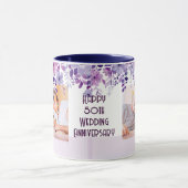 EENVOUDIGE BLOEMENKADER 50ste TROUWDAG FEestJE Mok (Midden)