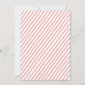 Eenvoudige bloemenroze meisje sip en zie Baby show Kaart (Achterkant)