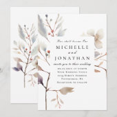 Eenvoudige bloementwee worden een Christelijke bru Kaart (Voorkant / Achterkant)