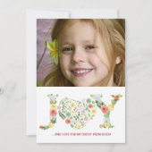 Eenvoudige bloemenvreugde Vaderdag script foto Kaart (Voorkant)