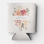 Eenvoudige bloemenzoete 16 verjaardagsgunst blikjeskoeler (Voorkant)