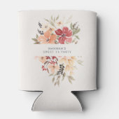 Eenvoudige bloemenzoete 16 verjaardagsgunst blikjeskoeler (Achterkant)