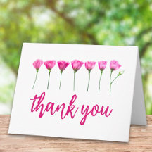 Eenvoudige Bloemige Dank Pink Bloemen