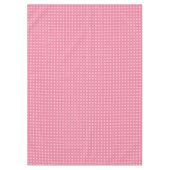 Eenvoudige bloemige effen roze patroon retro klein tafelkleed (Voorkant)