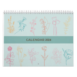 EENVOUDIGE BLOEMLIJN ART DESIGN | RETRO BIJBELVERS KALENDER