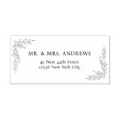 Eenvoudige bloemnamen rubberstempel (Afrduk)