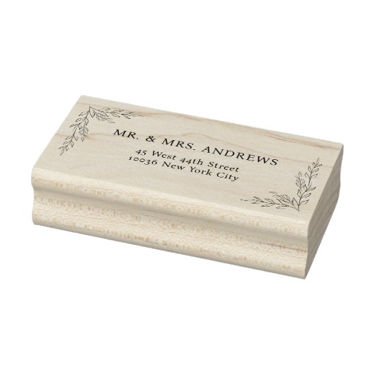 Eenvoudige bloemnamen rubberstempel (Stempel)