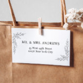 Eenvoudige bloemnamen rubberstempel